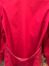 Load image into Gallery viewer, Vintage 70s Red Button Up Shirt With Belt (WM)