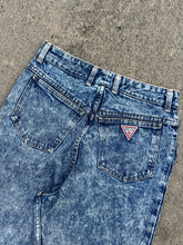 Load image into Gallery viewer, Vintage Women’s Acid Wash Guess Jeans (28x27)