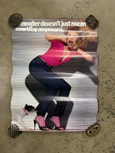 Load image into Gallery viewer, Vintage 80s Wrangler Dog Bite Advertisement Poster (20x28inch)