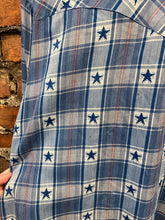 Load image into Gallery viewer, Vintage 90s Blue Western Star Shirt (M)