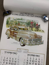 Load image into Gallery viewer, Vintage 1980 General Tire Calendar (17x26.5inch)(Missing Pages)