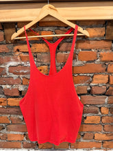 Load image into Gallery viewer, Vintage Red Bodybuilding Gym Tank Top (M)