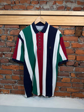 Load image into Gallery viewer, Vintage Sienfried Striped Polo Shirt (L Long)
