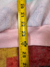 Load image into Gallery viewer, Vintage 80s Style Up Pink Pattern Fleece Pullover (WL)