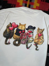Load image into Gallery viewer, Vintage Cats in Clothes Double Sided Shirt (L)