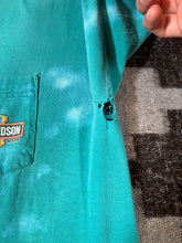 Load image into Gallery viewer, Vintage Distressed 90s Harley Davidson Teal Pocket Tee (XL)