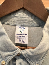 Load image into Gallery viewer, Vintage Distressed 1998 Clint Black Concert Denim Shirt (XL)