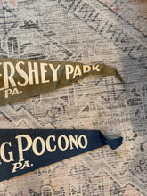 Load image into Gallery viewer, Lot of 2 Vintage Pennants - Hershey Park and Big Pocono