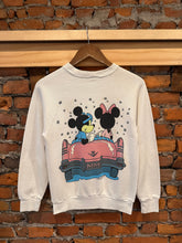 Load image into Gallery viewer, Vintage Youth Mickey And Minnie Double Sided Car Crewneck (Youth)