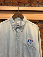 Load image into Gallery viewer, Vintage Distressed 1998 Clint Black Concert Denim Shirt (XL)
