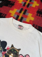 Load image into Gallery viewer, Vintage Cats in Clothes Double Sided Shirt (L)
