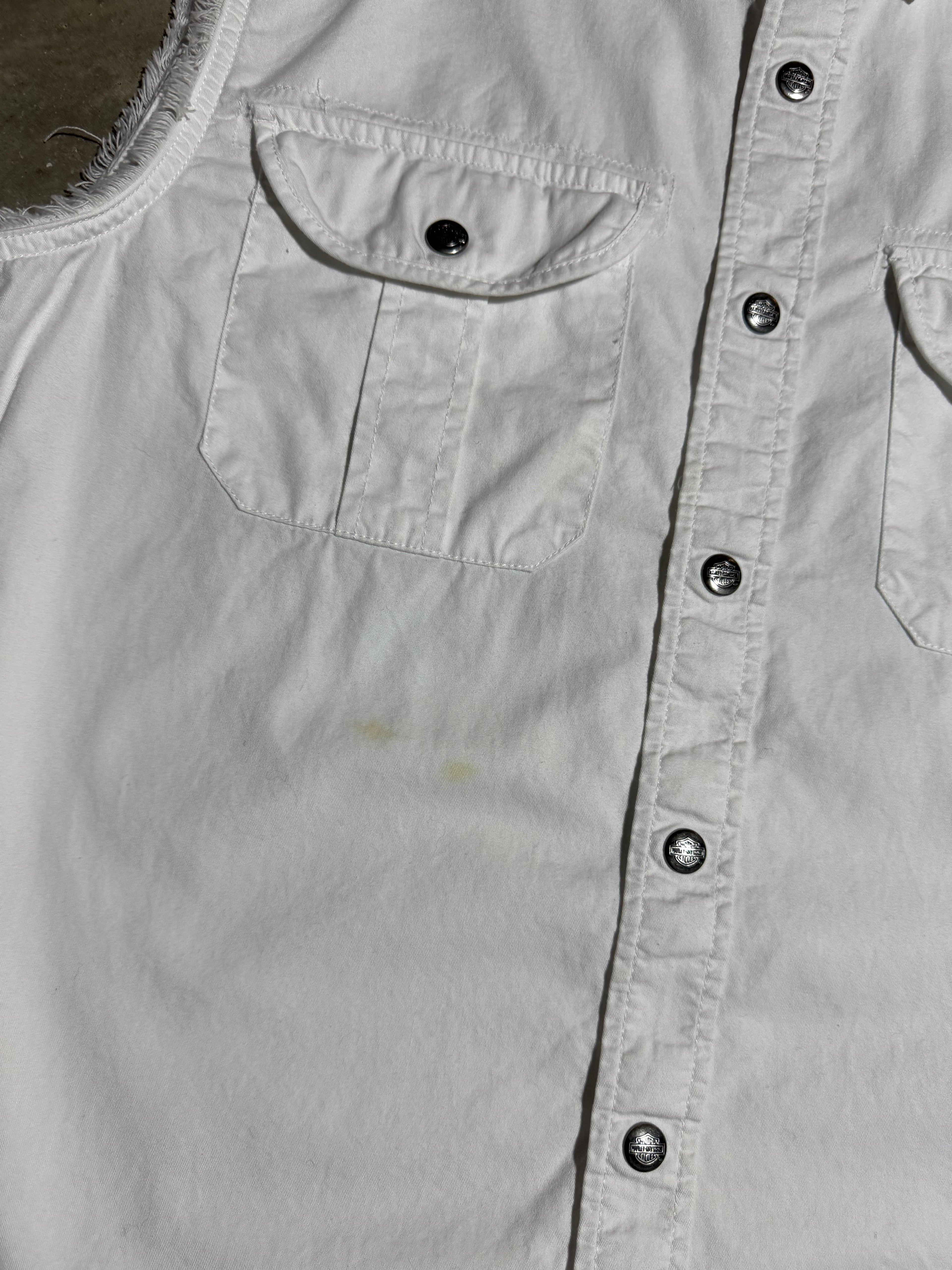 Harley Davidson Cutoff Woman’s Button Down (WM)
