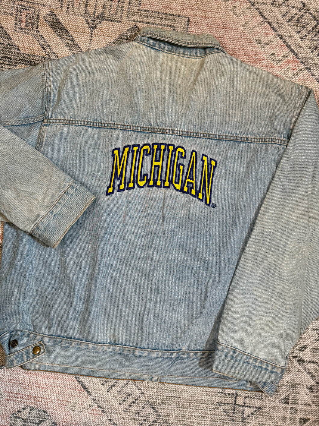 Vintage 90s University of Michigan Jean Jacket (L)