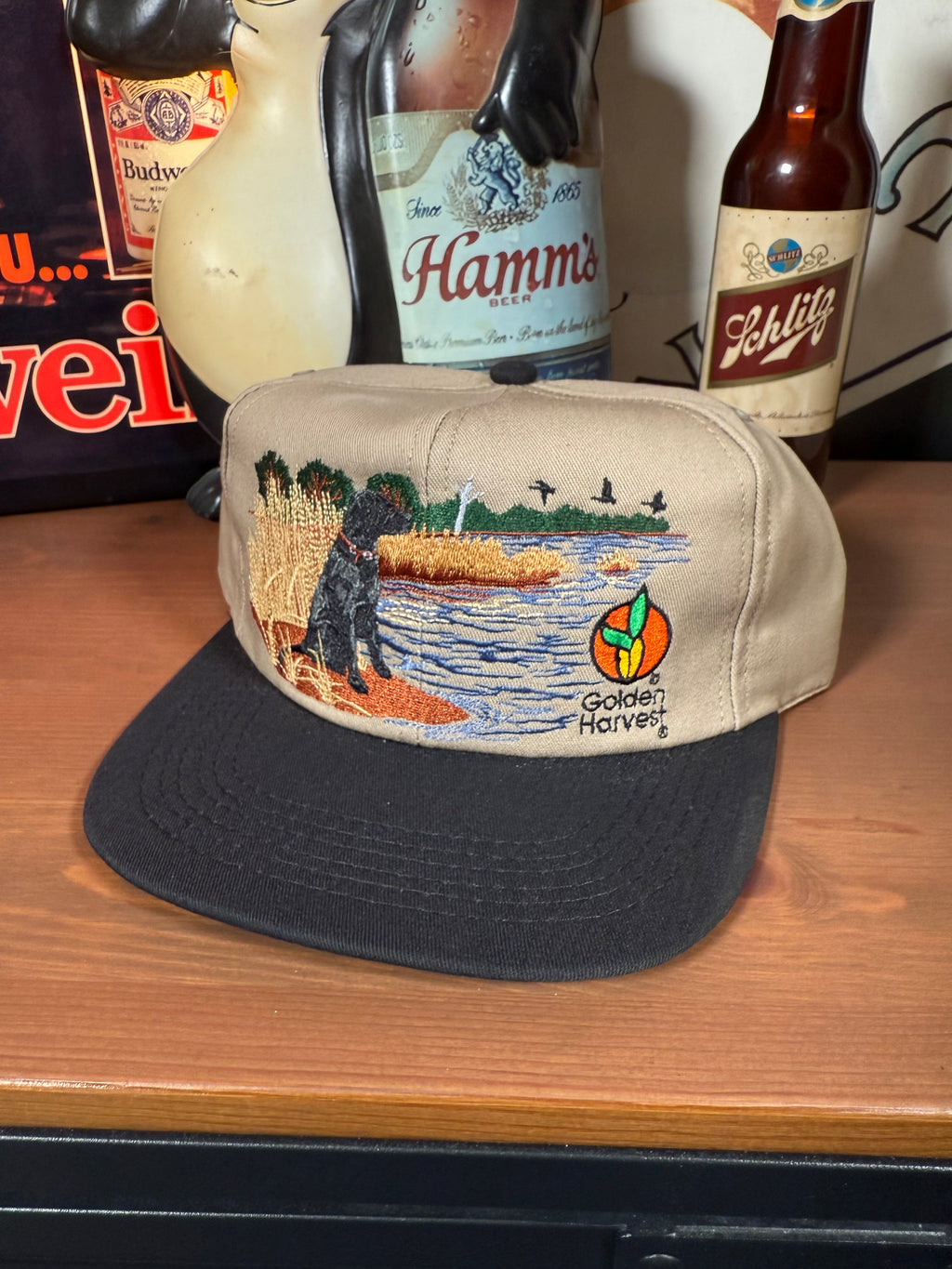 Vintage Black Lab Golden Harvest K Products Hat
