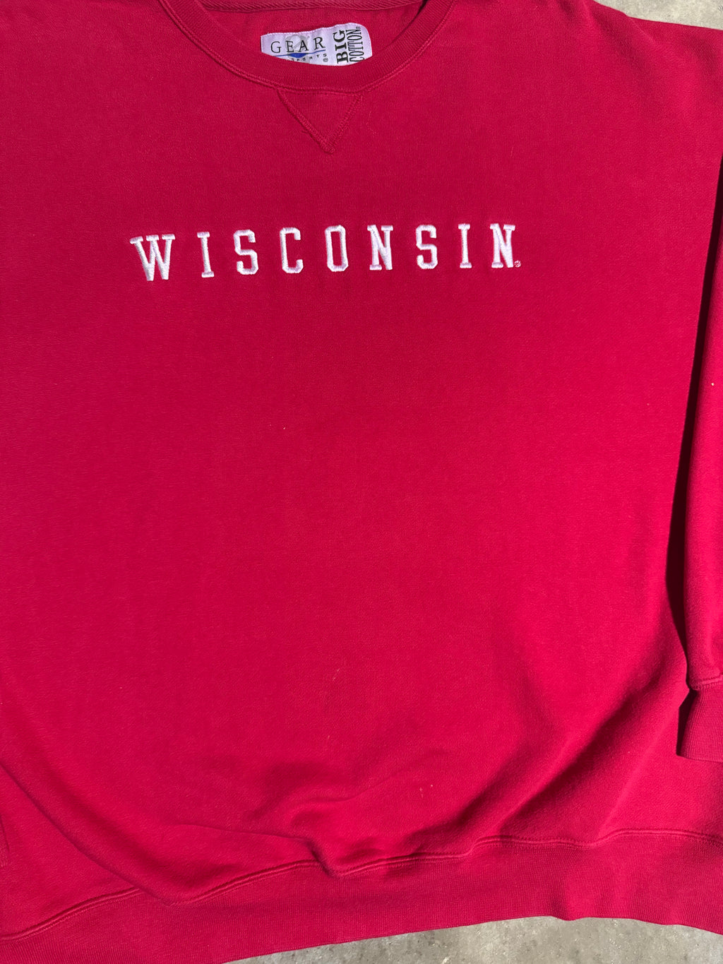 Vintage Wisconsin Embroidered Crewneck (XL)