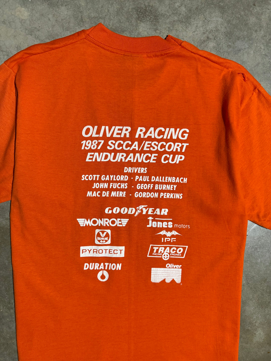 Vintage 1987 Oliver Racing Double Sided Shirt (M)