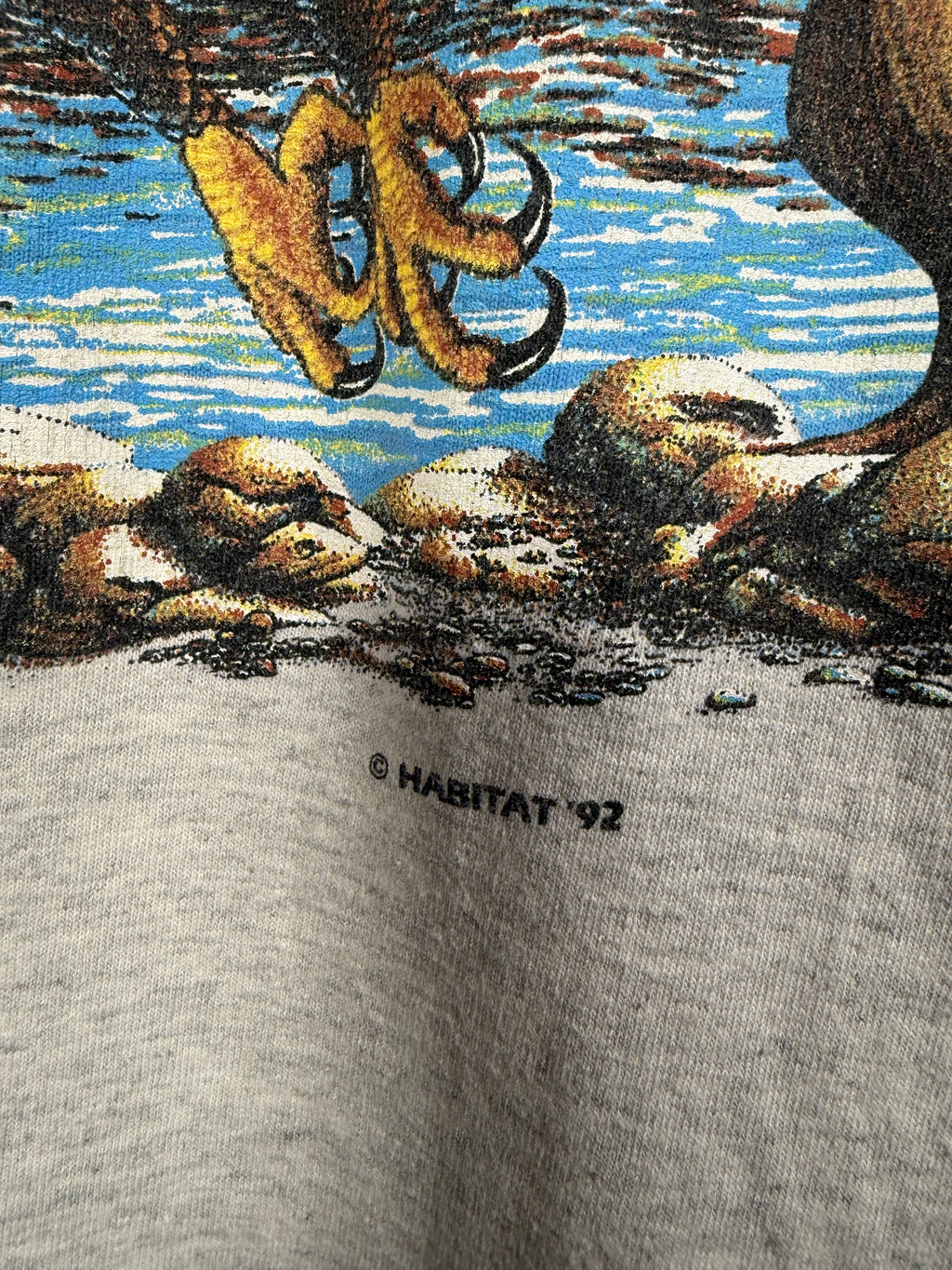 Vintage 1992 Wrap Around Print Eagle T-Shirt (XL)