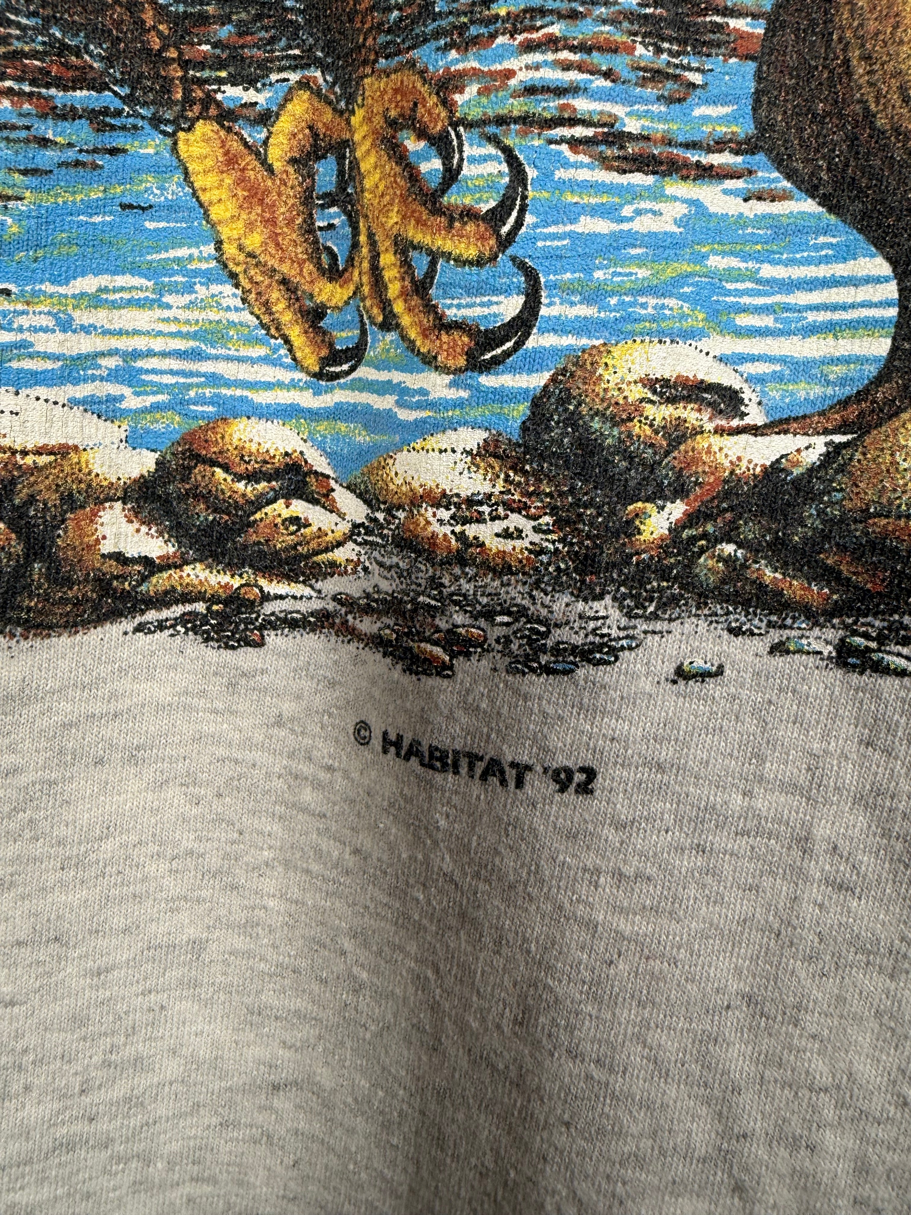Vintage 1992 Wrap Around Print Eagle T-Shirt (XL)