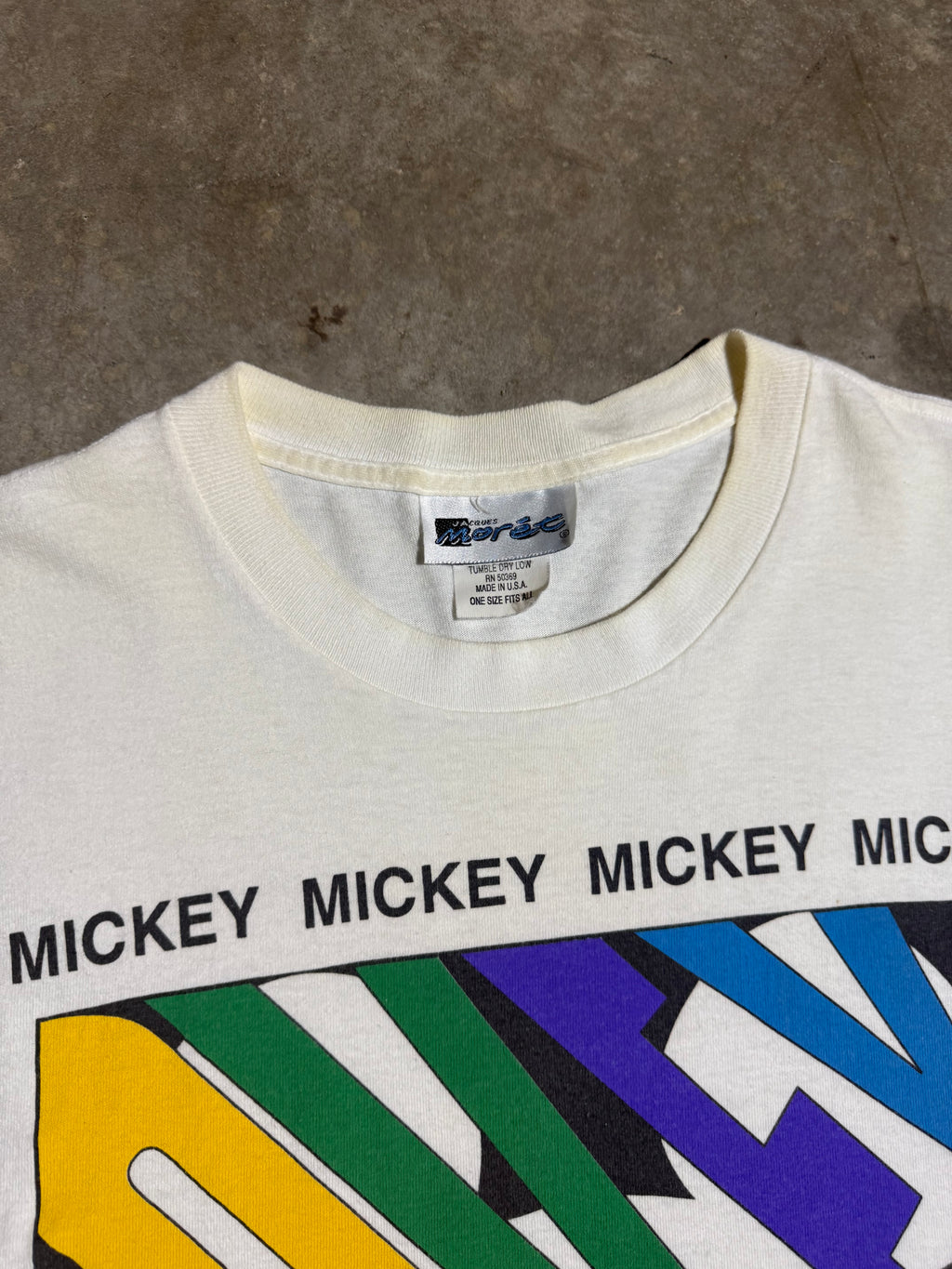 Vintage Mickey Mouse Rainbow Tee (2XL)