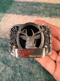 Vintage Miller High Life Buck Belt Buckle