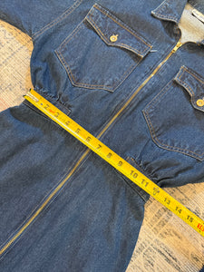 True Vintage Joni Blair Denim Zipper Dress (Womens, See Measurements)