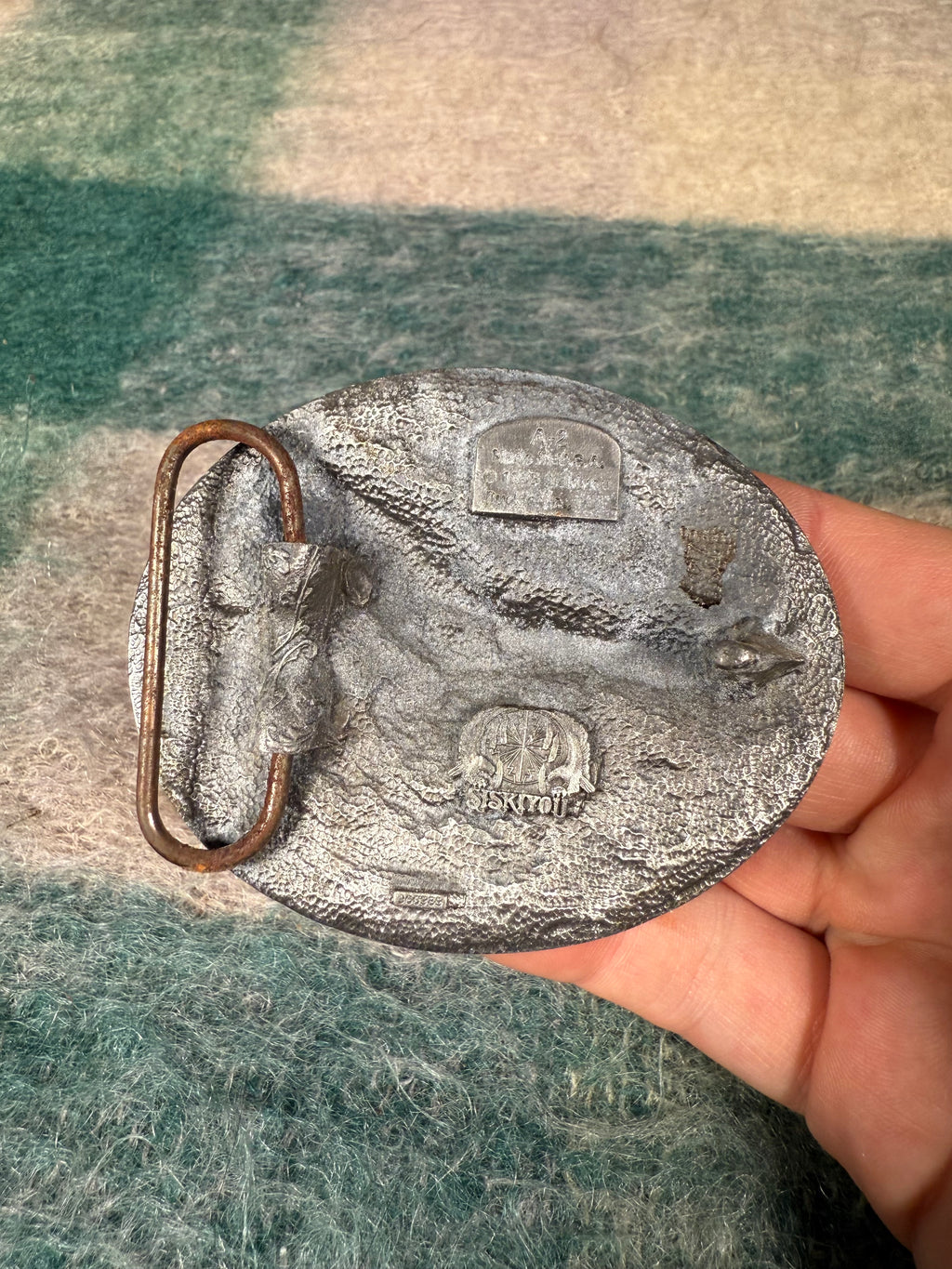 Vintage Eagle with Feather Belt Buckle