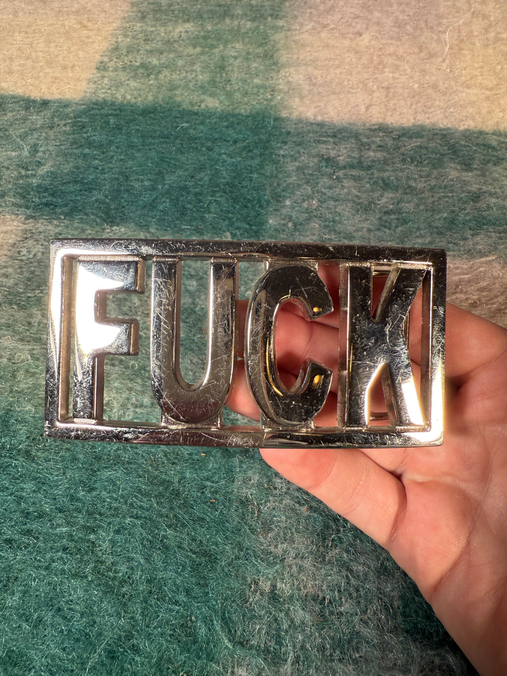 2000s Fuck Belt Buckle