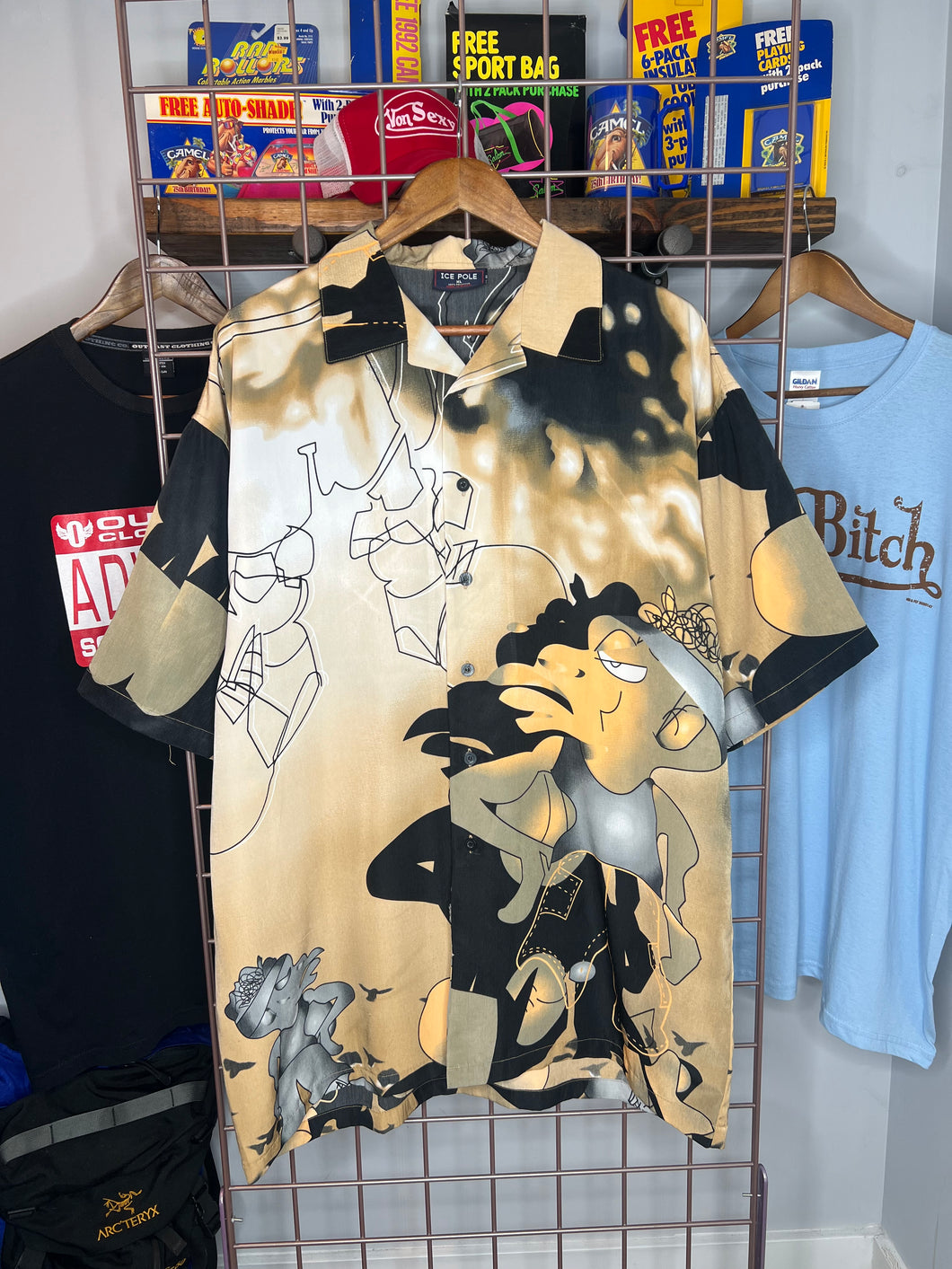 Y2K Ice Pole Button Up Shirt (XL)