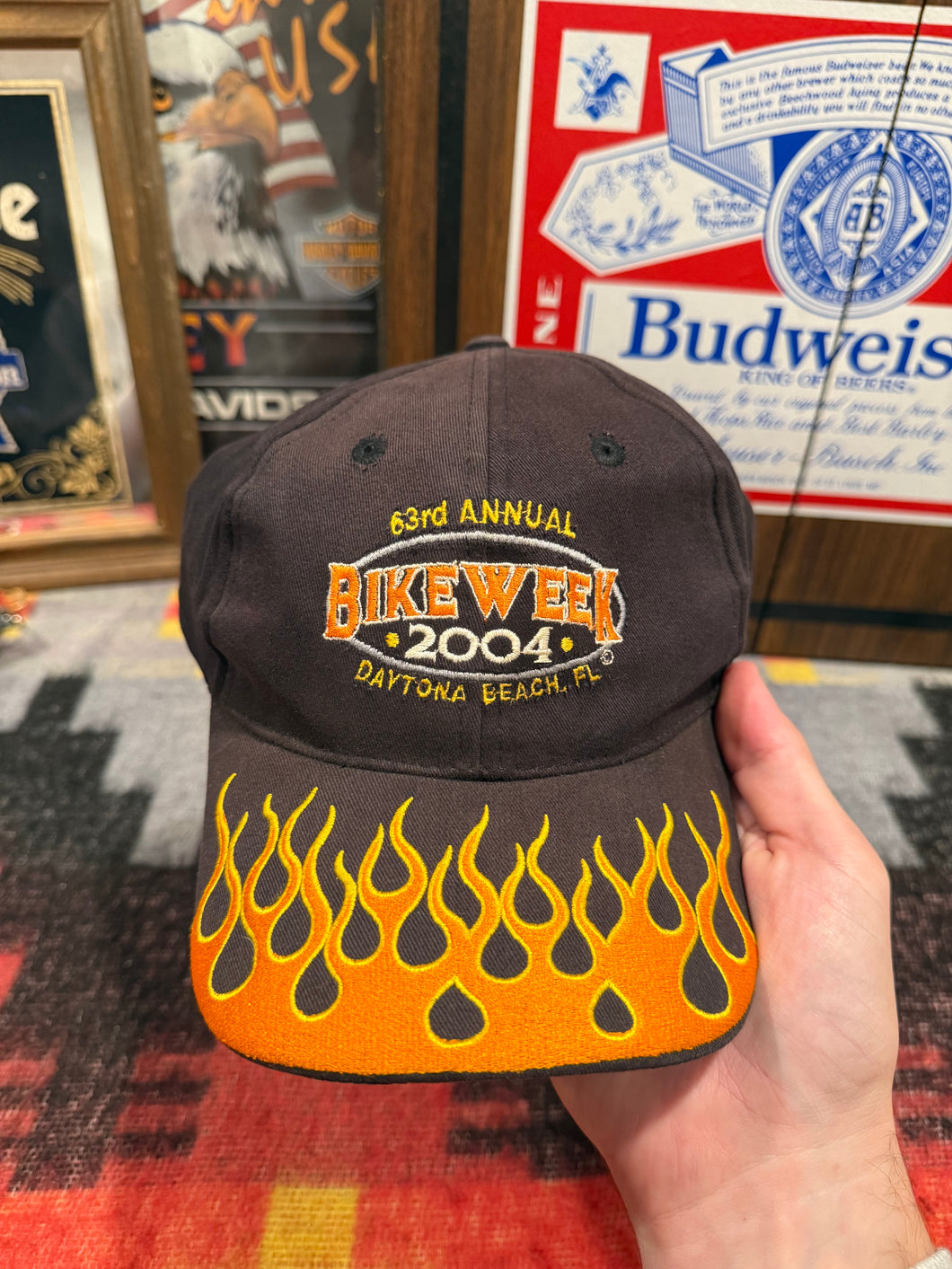 2004 Daytona Bike Week Flames Hat
