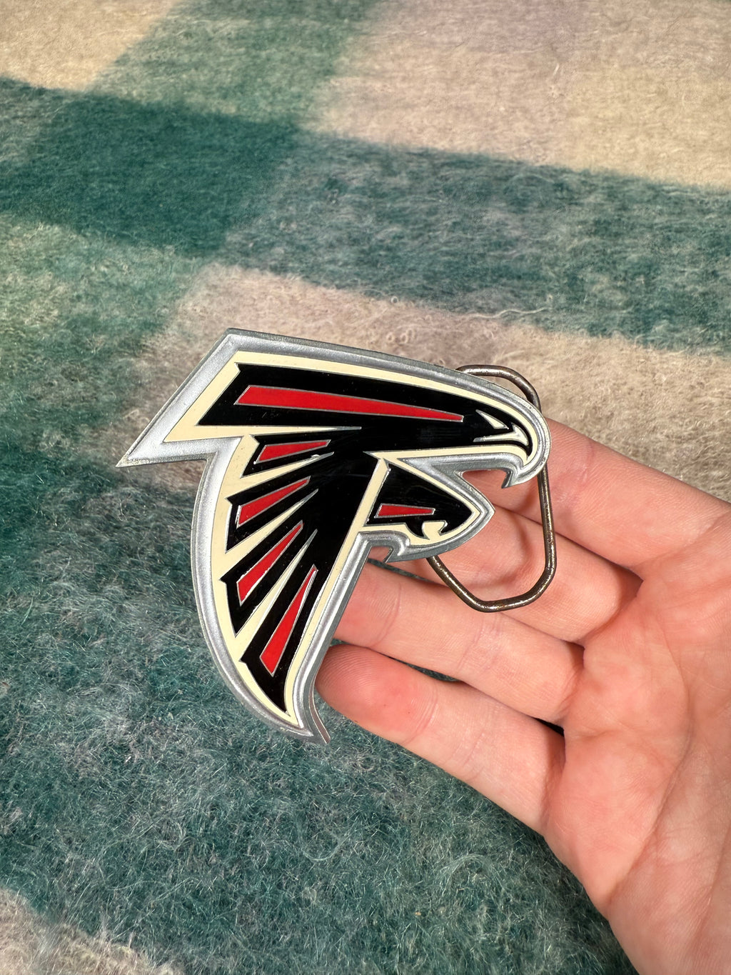 Vintage 2000s Atlanta Falcons Big Logo Belt Buckle