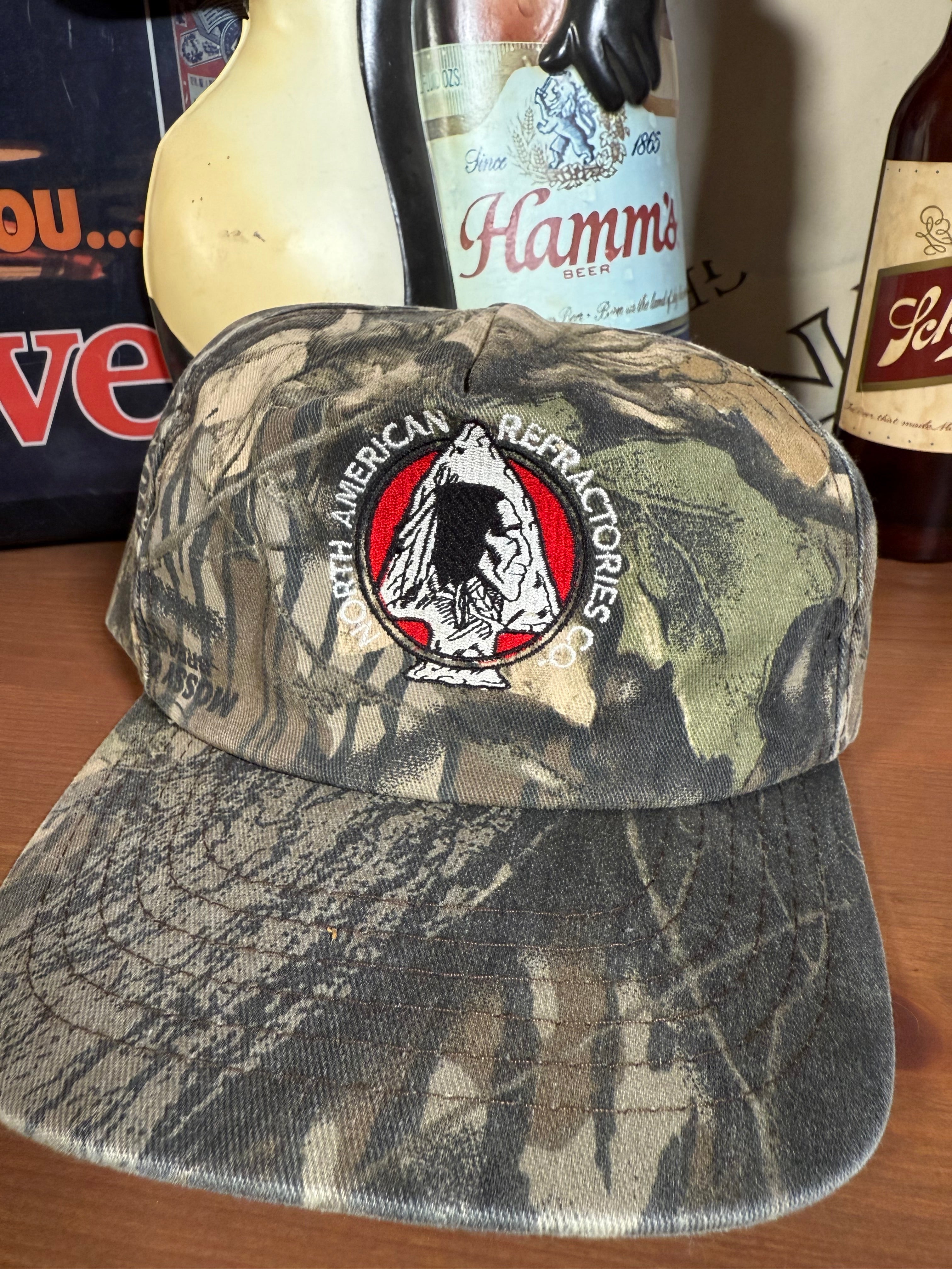 Vintage North American Refractories Arrowhead Camo Snapback