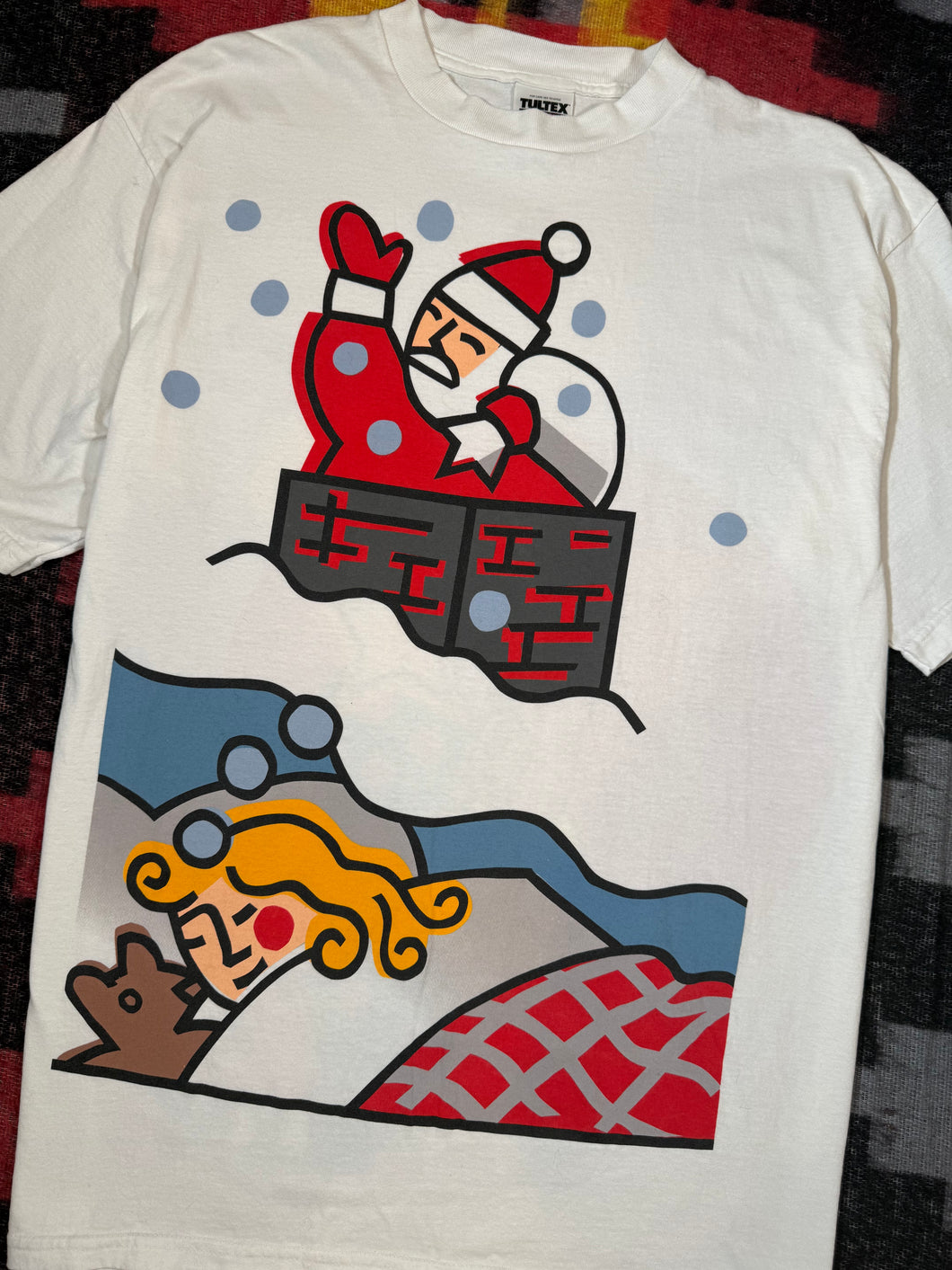 Vintage 1996 Christmas Post Office Double Sided Shirt (XL)