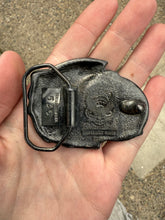 Load image into Gallery viewer, Vintage I’d Rather Be Fishing Salmon Belt Buckle
