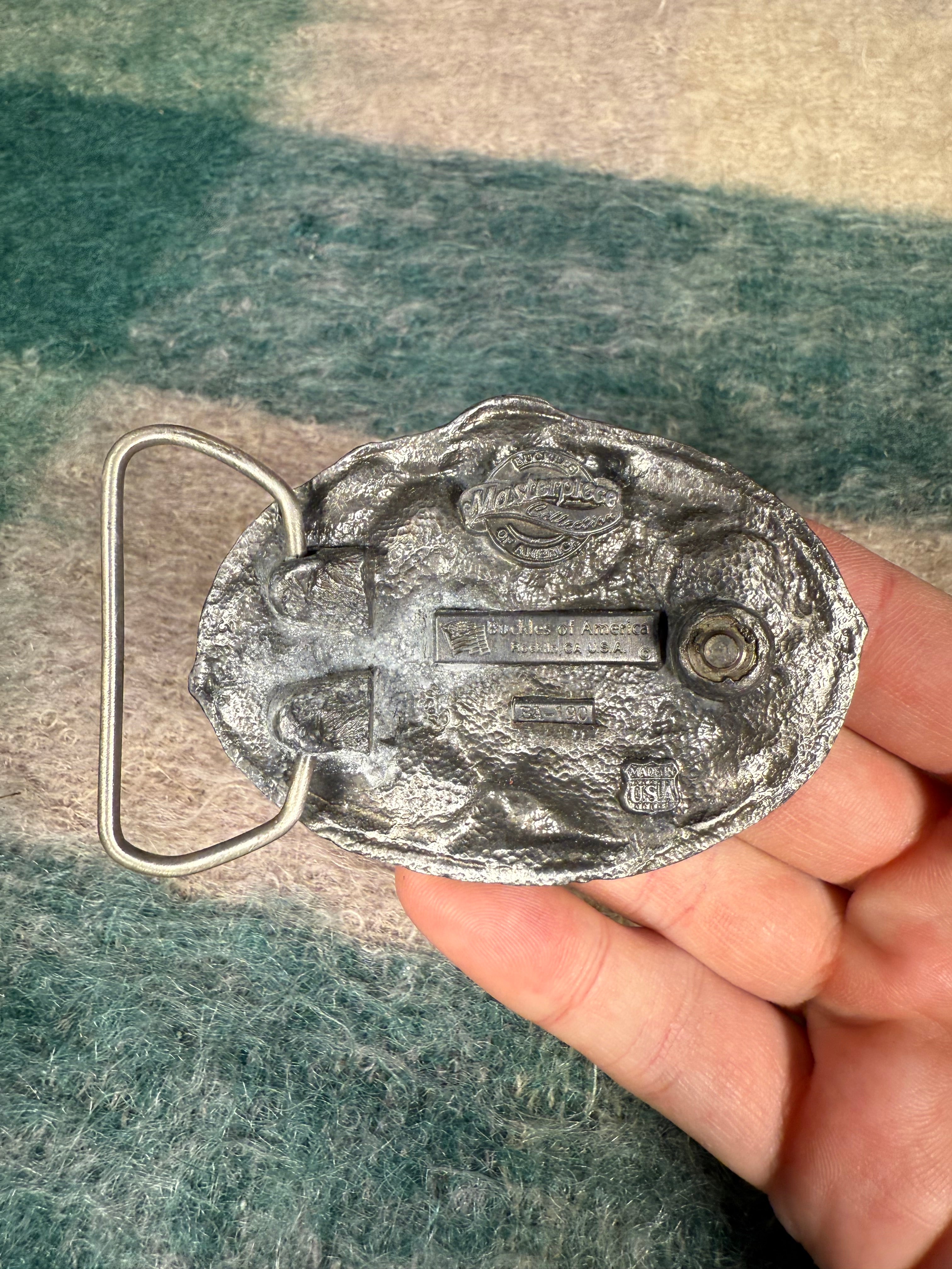 Vintage Gold Miner Belt Buckle