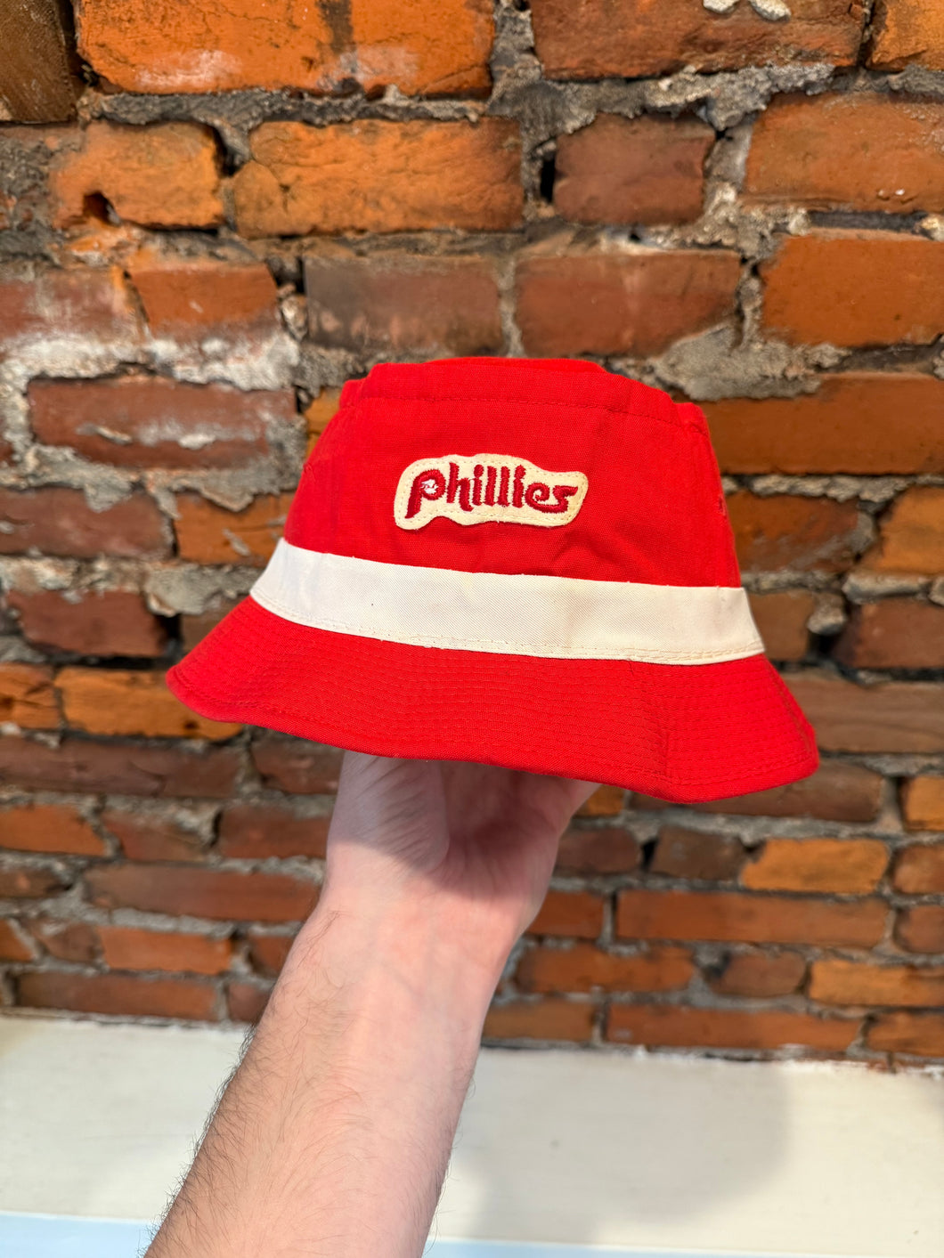 Vintage 80s Phillies Youth Bucket Hat
