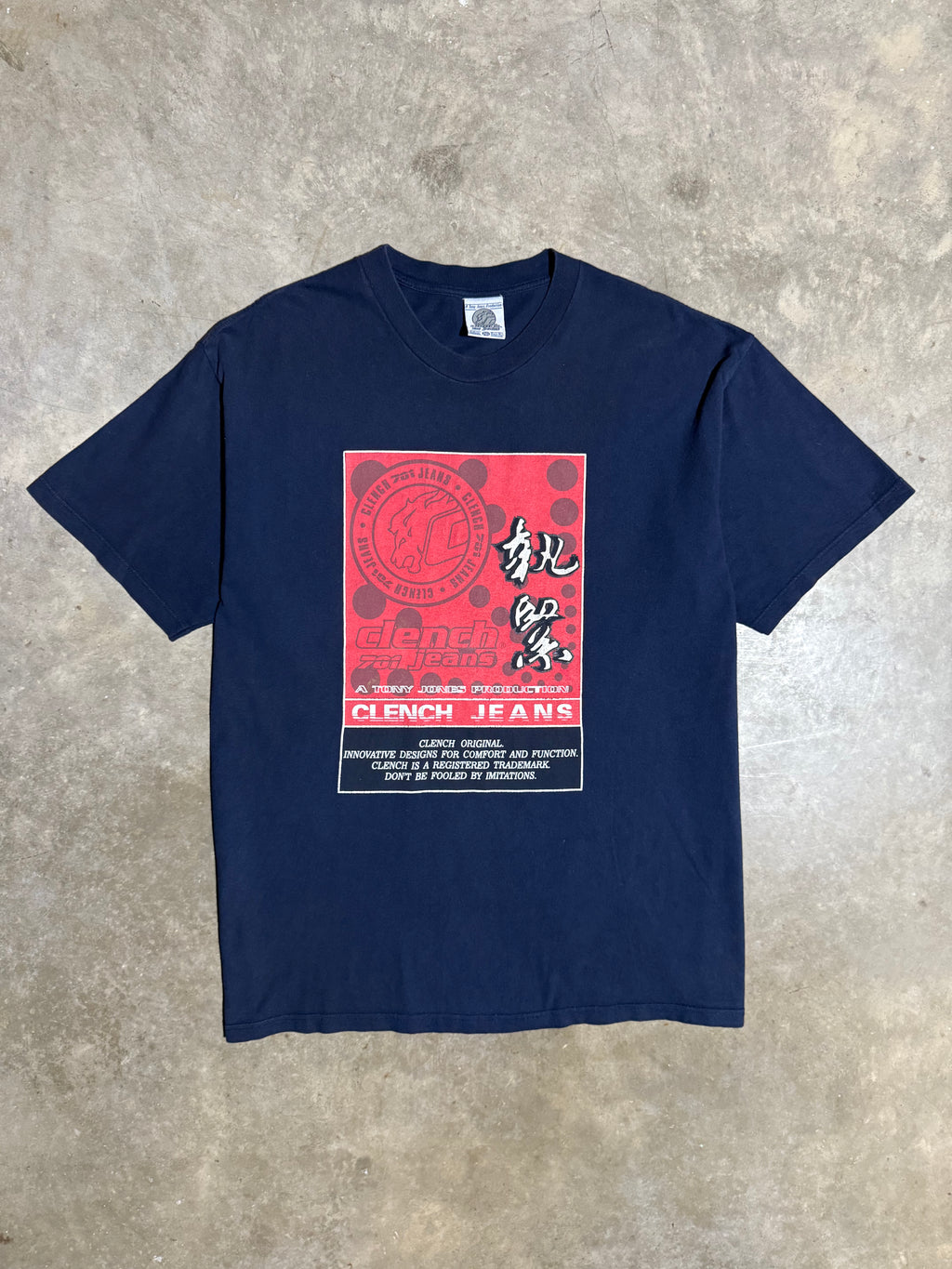 Vintage Late 90s Clench Jeans Double Sided Shirt (XL)