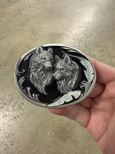 Load image into Gallery viewer, Vintage Double Wolf Belt Buckle
