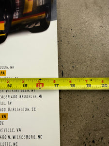 Vintage 1995 Miller Racing Poster (17x30inch)