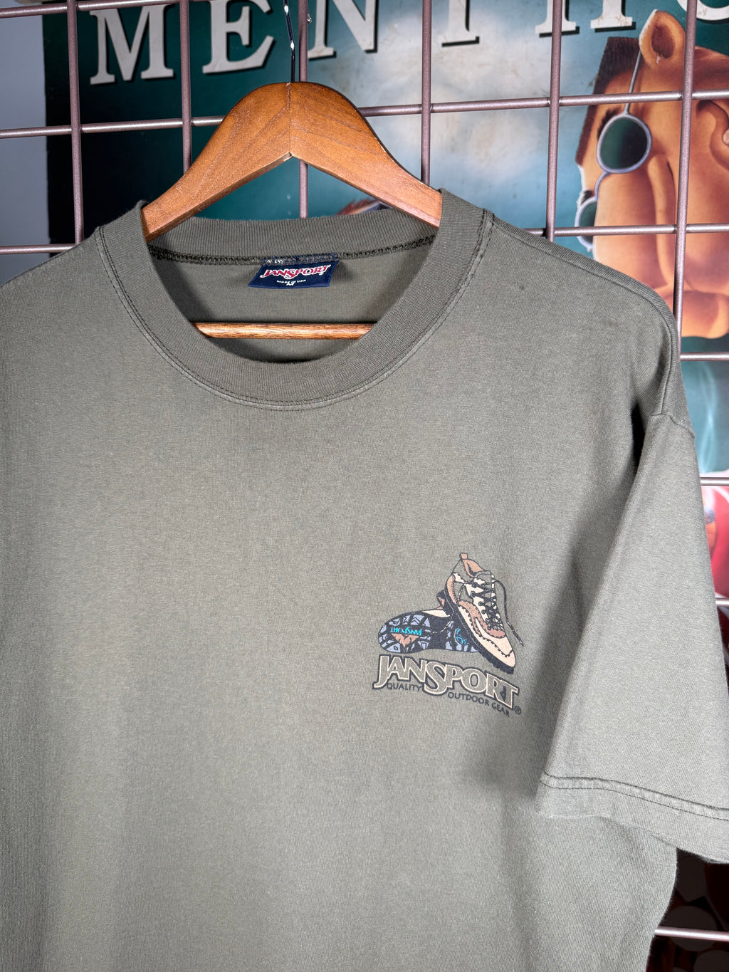 Vintage 90s Jansport Hiking Boot T-Shirt (L)