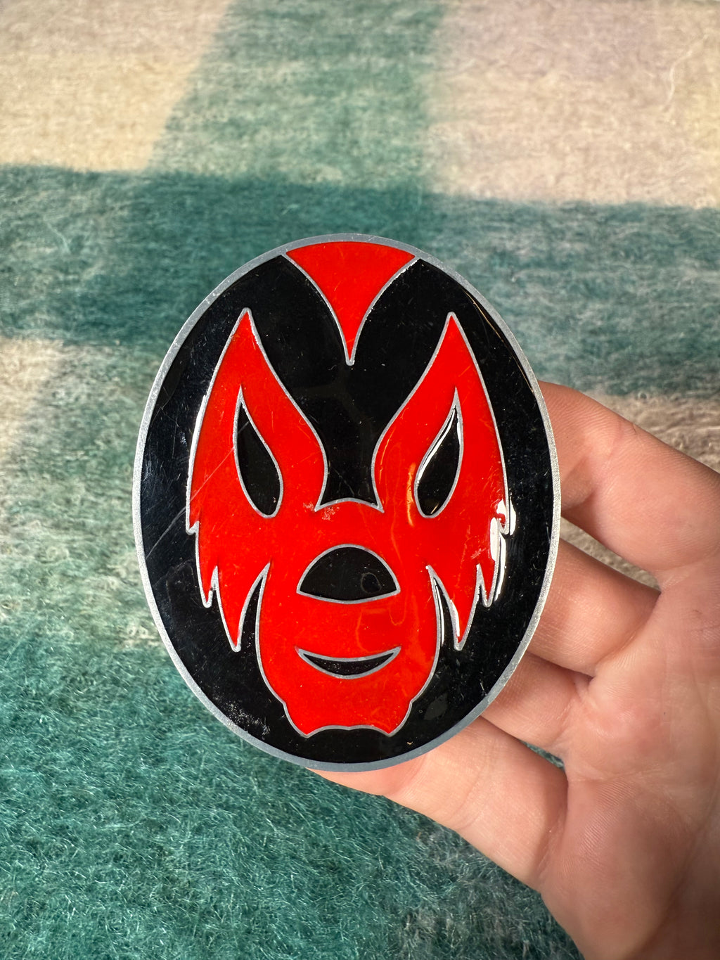 2007 Luchador Mask Belt Buckle