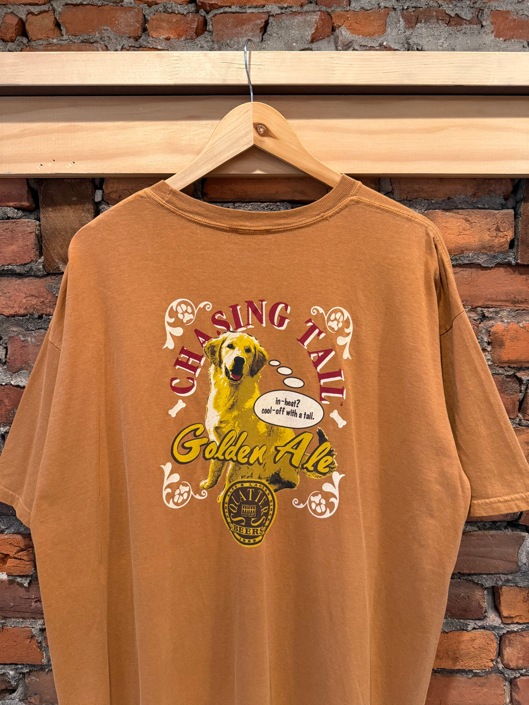 Vintage Y2K Chasing Tail Golden Ale Beer Shirt (XL)