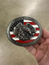 Load image into Gallery viewer, 2000s Silver Eagle America Belt Buckle
