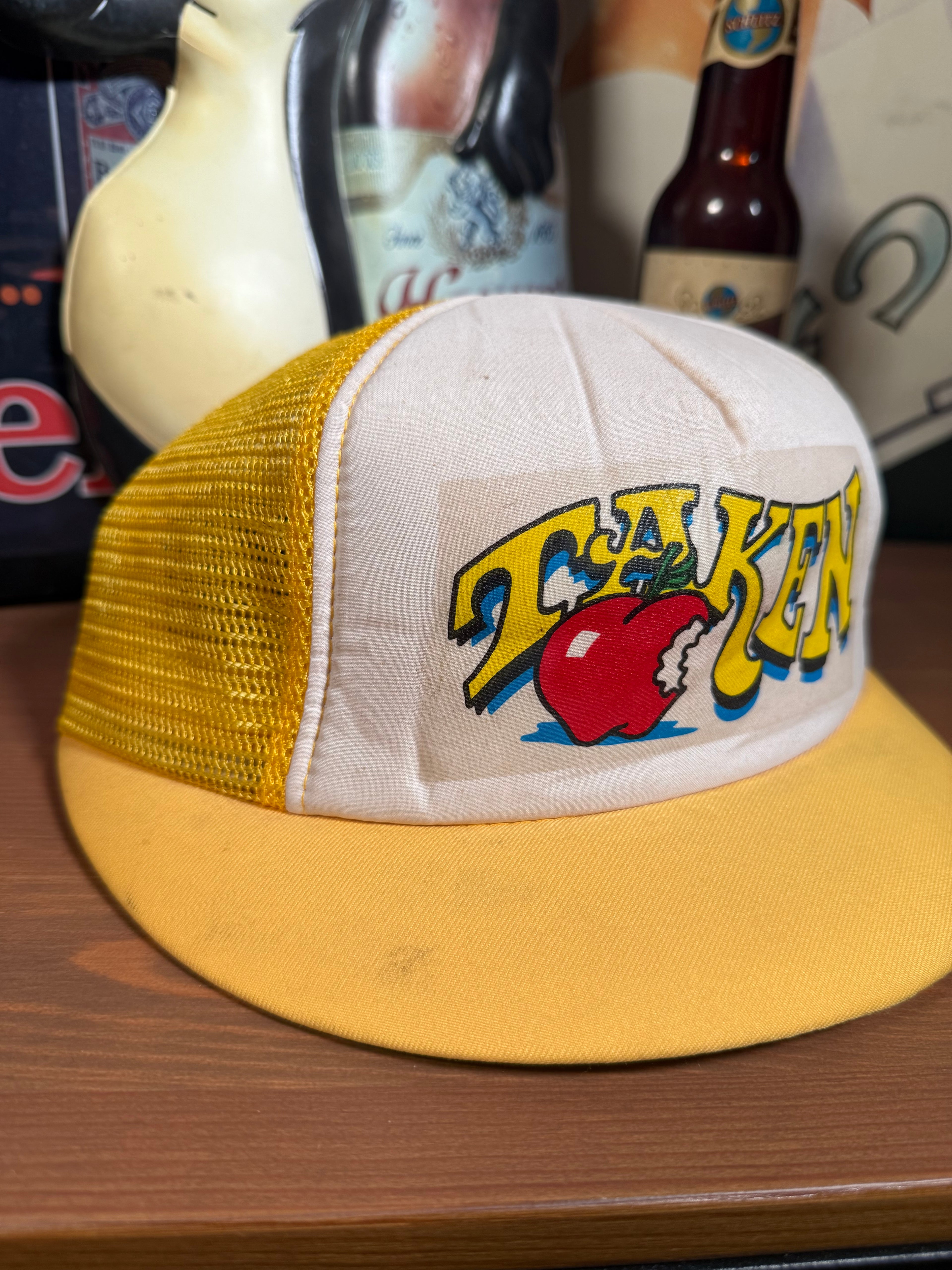 Vintage Taken Apple Short Brim Trucker