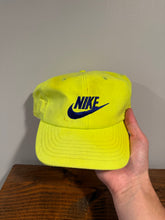 Load image into Gallery viewer, Vintage 80s Neon Nike SnapBack Hat
