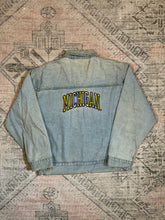Load image into Gallery viewer, Vintage 90s University of Michigan Jean Jacket (L)
