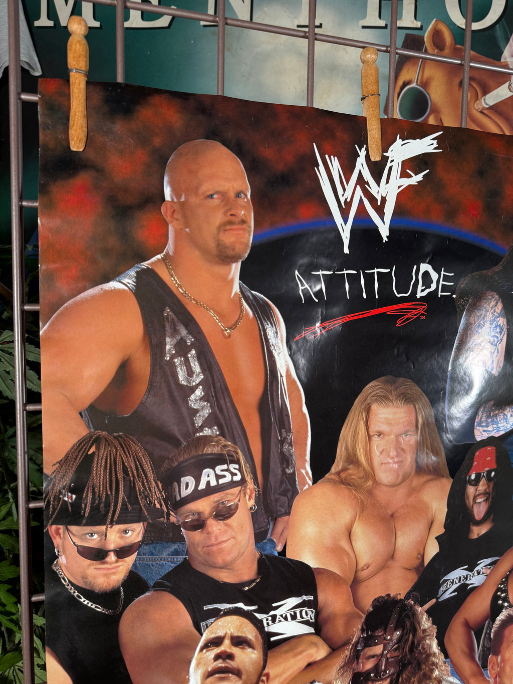 Vintage 1999 WWF Superstars Poster (22x34inch)