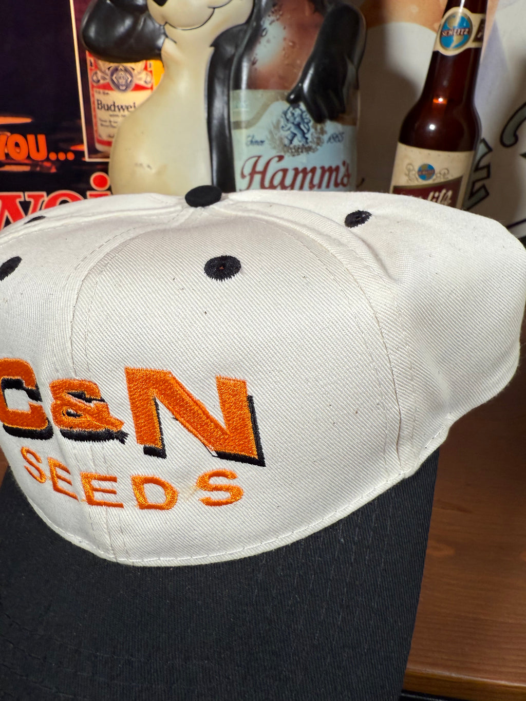 Vintage C&N Seeds Snapback Hat