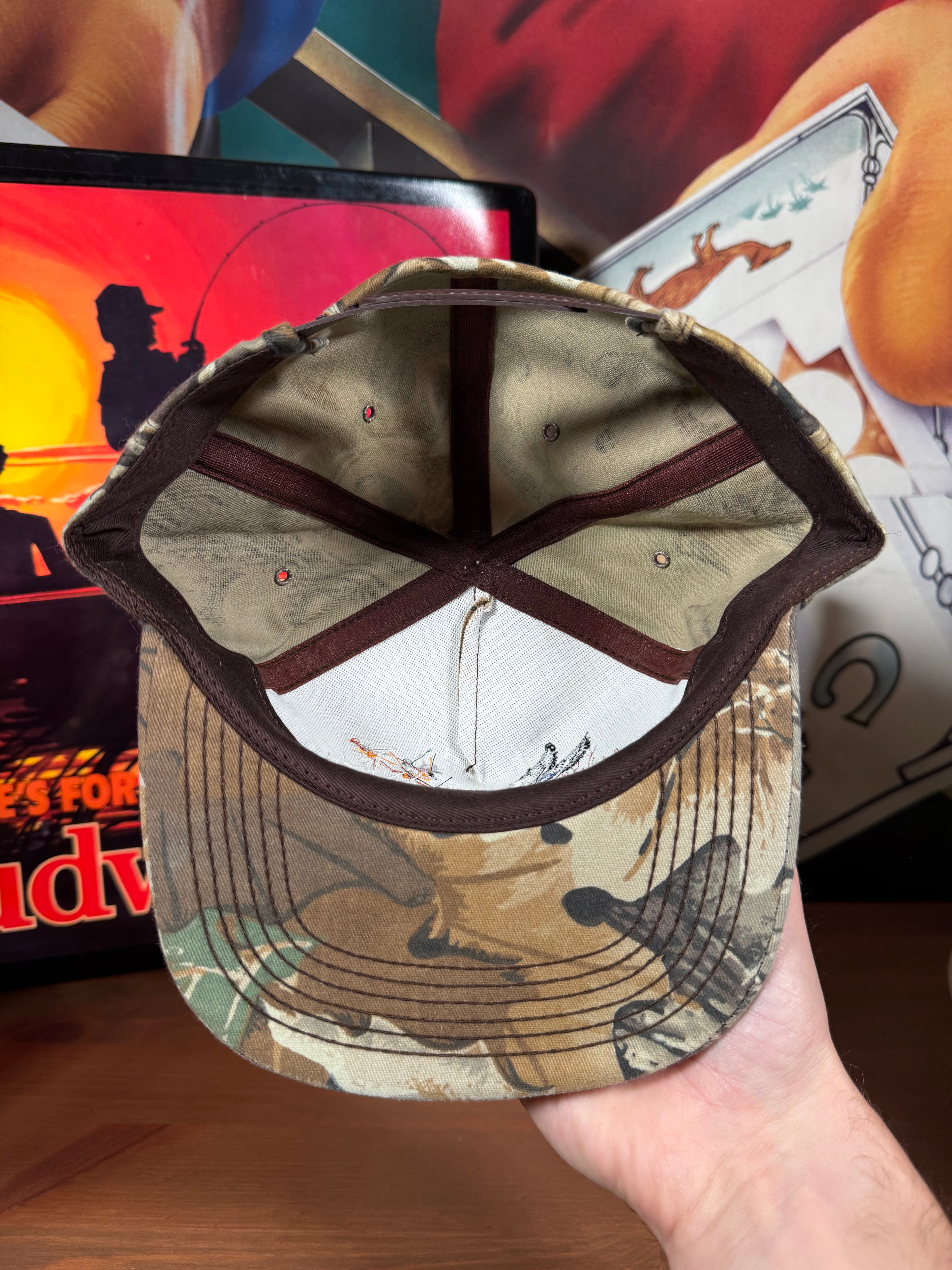 Vintage Golden Harvest Seeds Duck Camo K Products Trucker Hat