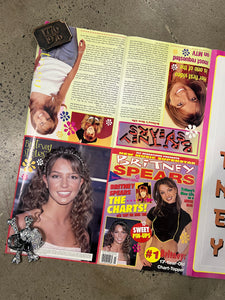 Vintage 1999 Britney Spears Double Sided Poster (22inchx33inch)