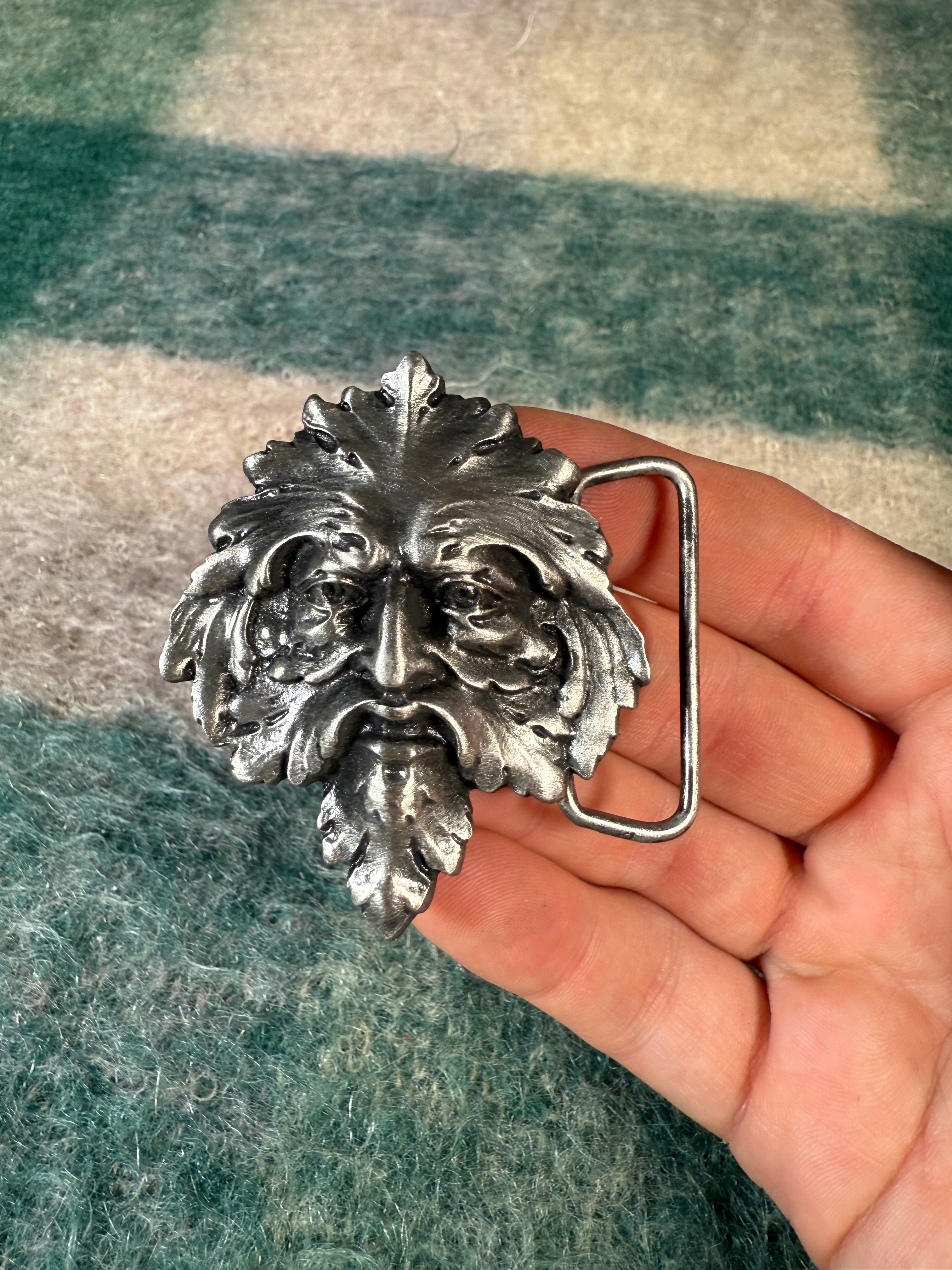 Vintage Greek God Head Belt Buckle